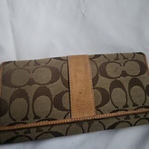 Coach Brown and Tan Wallet